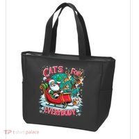 Christmas Cats For Everybody Funny Santa Tote Bag thumb 3