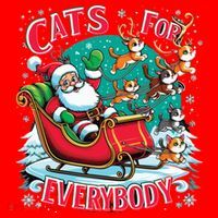 Christmas Cats For Everybody Funny Santa Santa Hat thumb 1