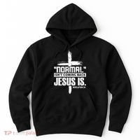 Christian Cross Faith Quote Normal Isn't Coming Back Hoodie thumb 0