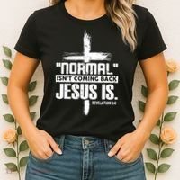 Christian Cross Faith Quote Normal Isn't Coming Back Women's T-Shirt thumb 2