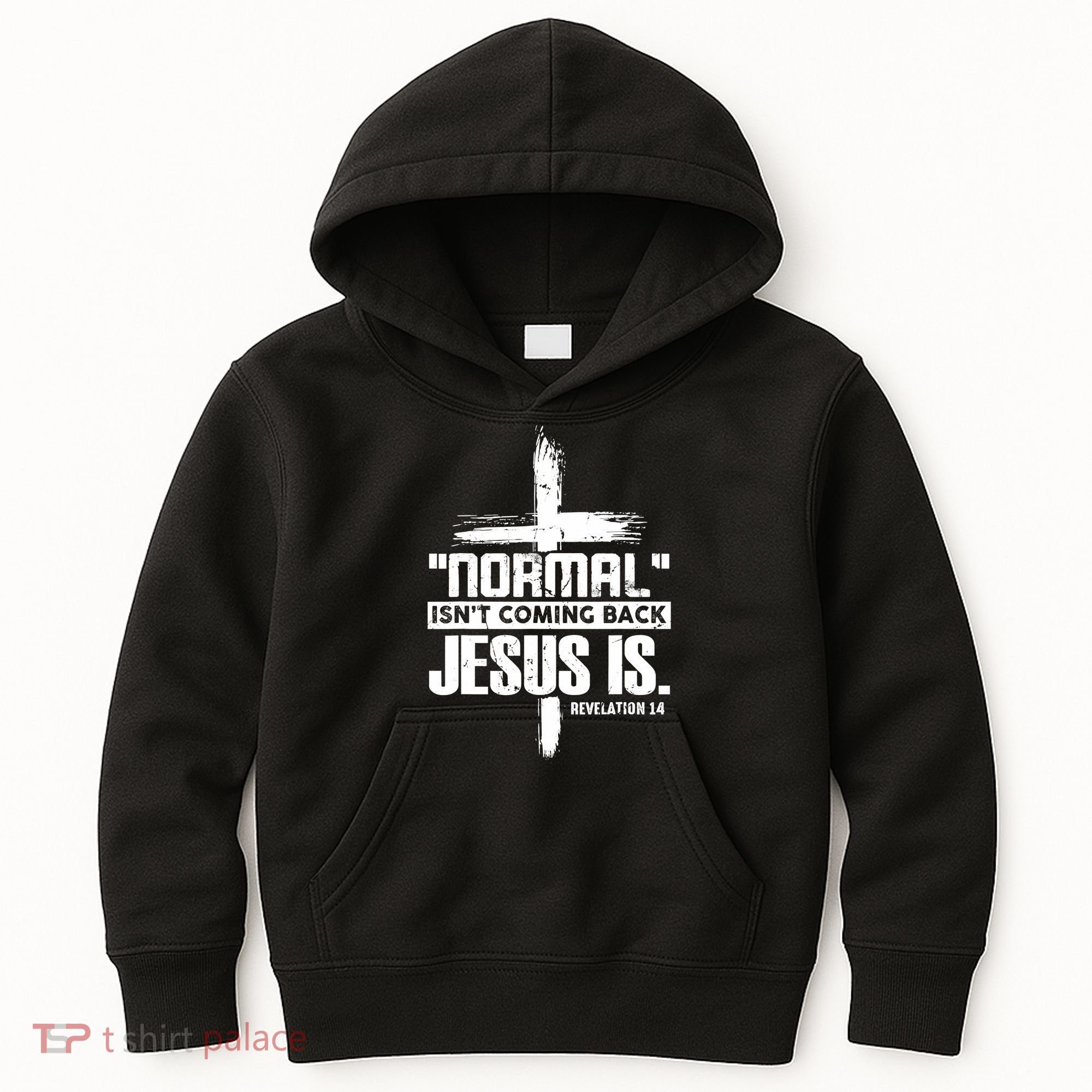 Christian Cross Faith Quote Normal Isn't Coming Back Kids Hoodie