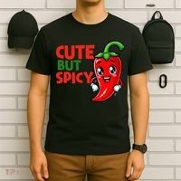 Cute Chili Funny Cute But Spicy T-Shirt thumb 6