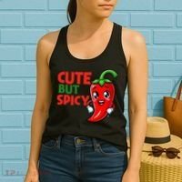 Cute Chili Funny Cute But Spicy Women's Tank Top thumb 2
