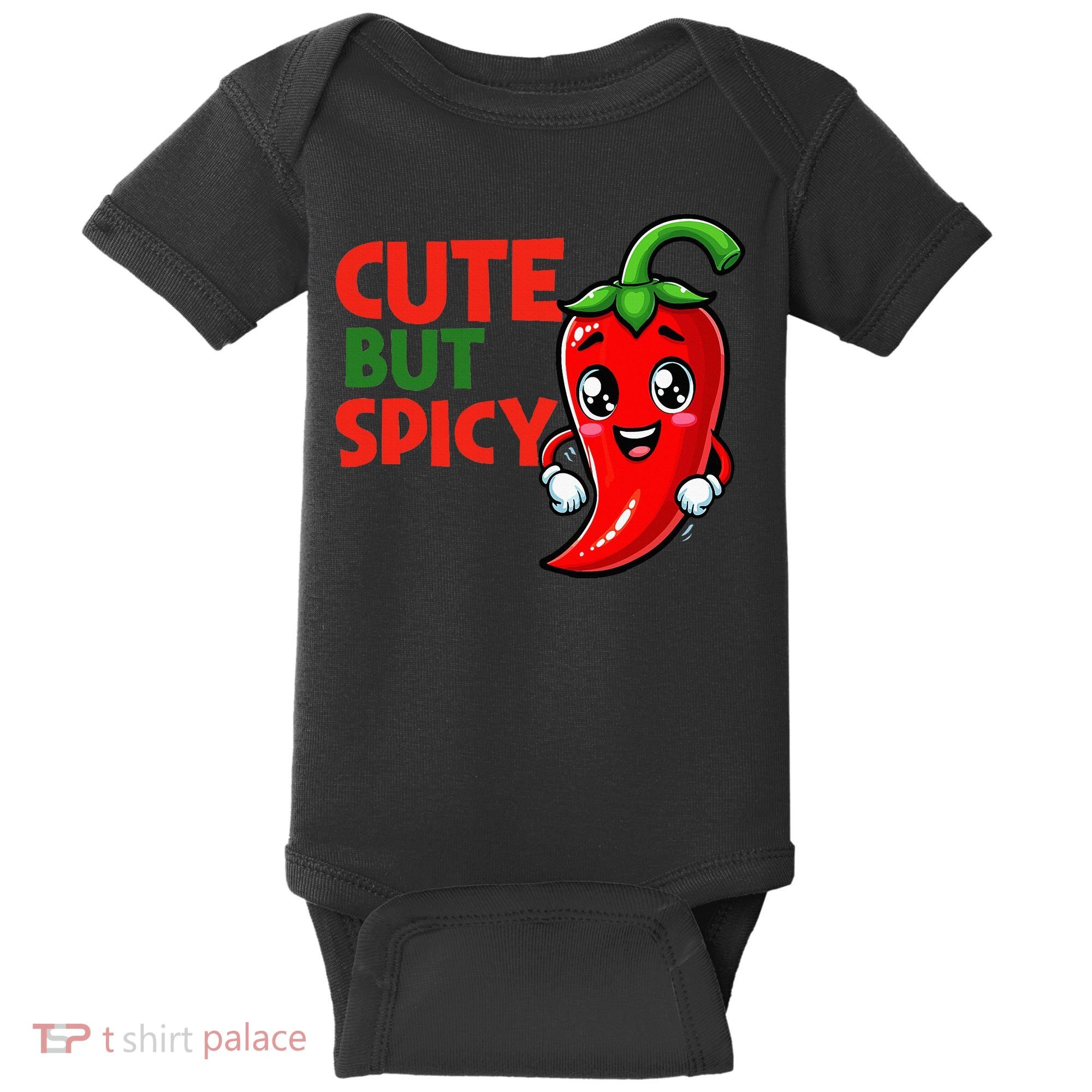 Cute Chili Funny Cute But Spicy Baby Bodysuit