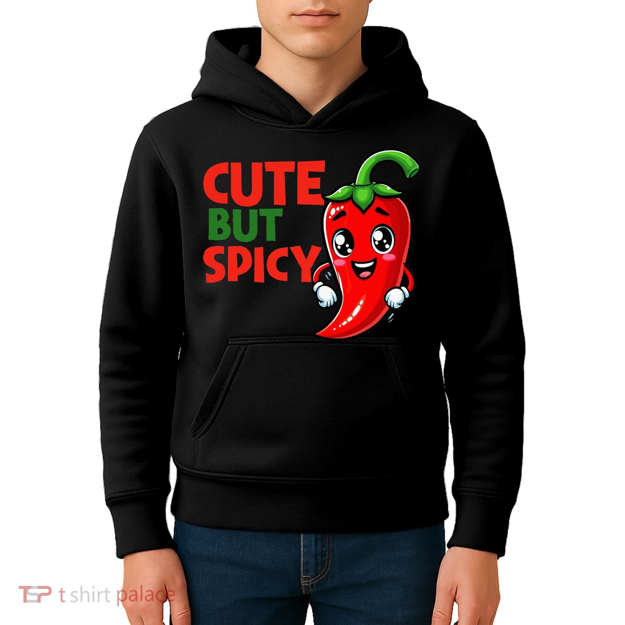 Cute Chili Funny Cute But Spicy Kids Hoodie