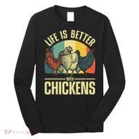Cute Chicken For Wo Chicken Farmer Whisperer Lovers Long Sleeve Shirt thumb 0