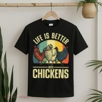 Cute Chicken For Wo Chicken Farmer Whisperer Lovers T-Shirt thumb 2