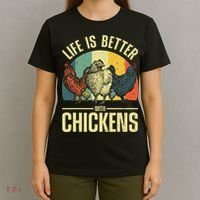 Cute Chicken For Wo Chicken Farmer Whisperer Lovers T-Shirt thumb 4