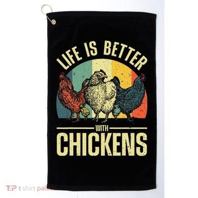 Cute Chicken For Wo Chicken Farmer Whisperer Lovers Golf Towel