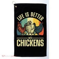 Cute Chicken For Wo Chicken Farmer Whisperer Lovers Golf Towel thumb 0