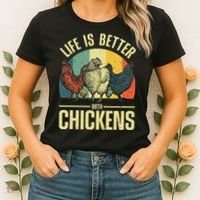 Cute Chicken For Wo Chicken Farmer Whisperer Lovers Women's T-Shirt thumb 2