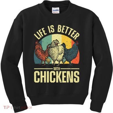 Cute Chicken For Wo Chicken Farmer Whisperer Lovers Kids Sweatshirt