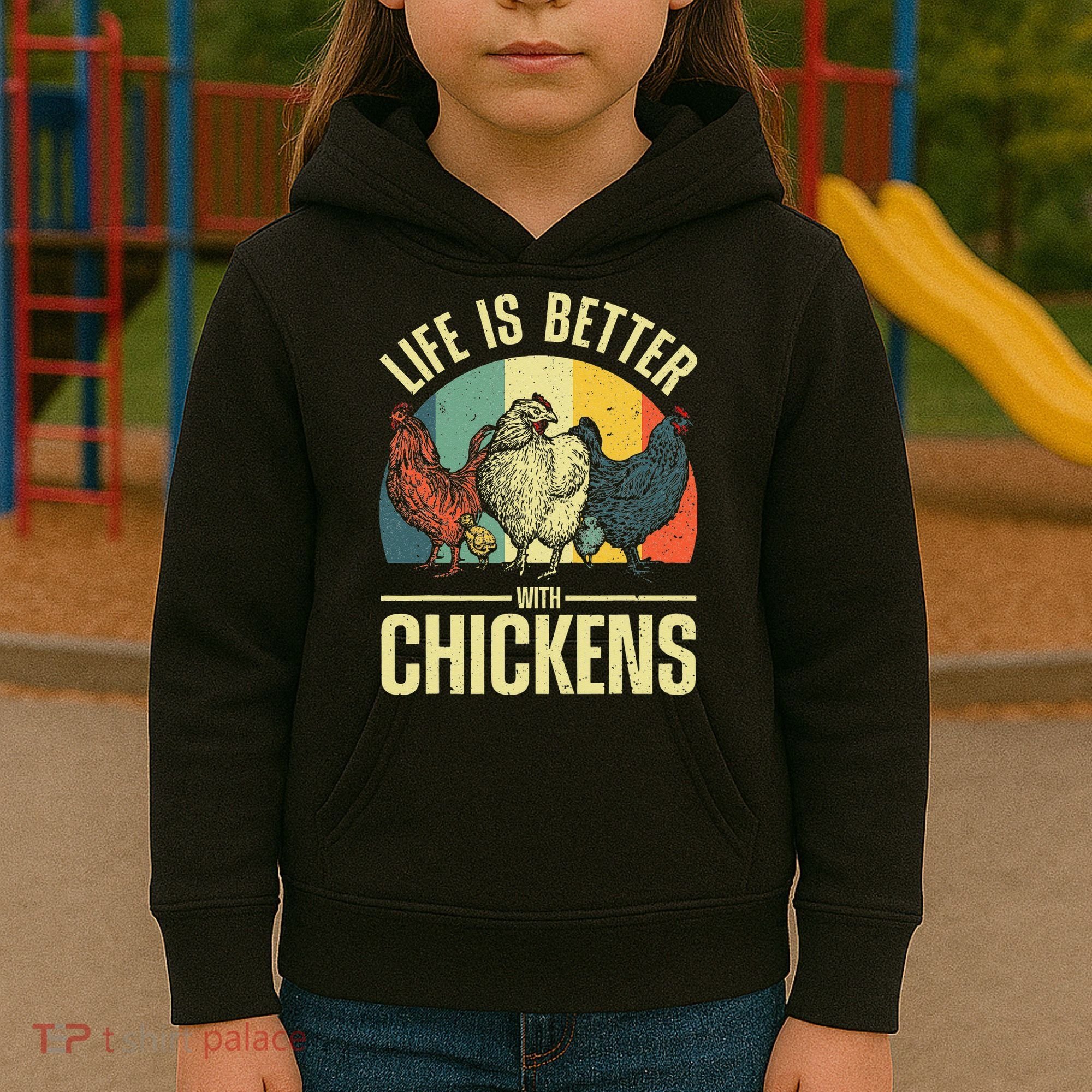 Cute Chicken For Wo Chicken Farmer Whisperer Lovers Kids Hoodie
