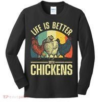 Cute Chicken For Wo Chicken Farmer Whisperer Lovers Kids Long Sleeve Shirt thumb 0