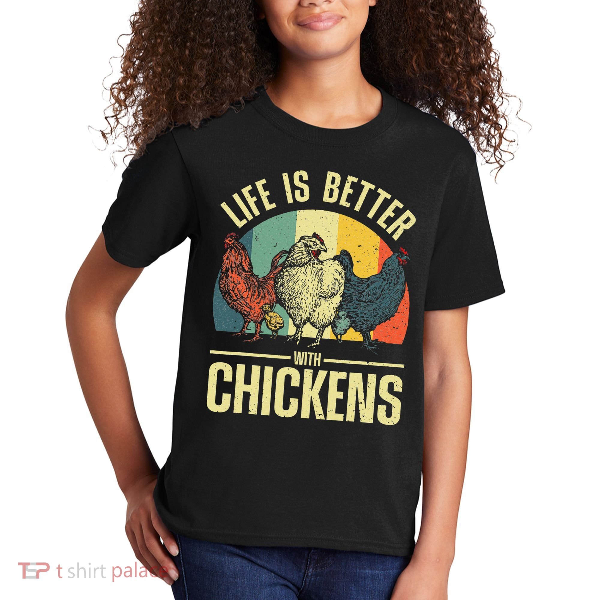 Cute Chicken For Wo Chicken Farmer Whisperer Lovers Kids T-Shirt