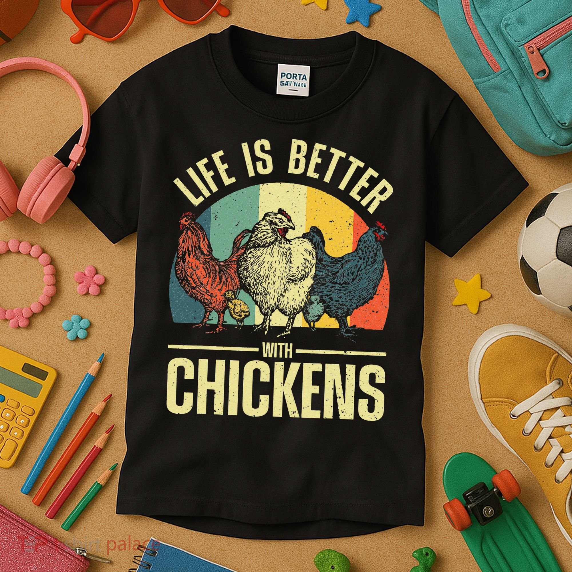 Cute Chicken For Wo Chicken Farmer Whisperer Lovers Kids T-Shirt