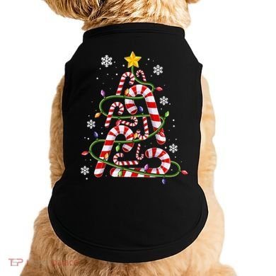 Candy Cane For Family Christmas Tree Lights Doggie Tank