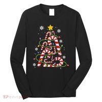 Candy Cane For Family Christmas Tree Lights Long Sleeve Shirt thumb 0