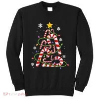 Candy Cane For Family Christmas Tree Lights Sweatshirt thumb 0