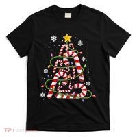 Candy Cane For Family Christmas Tree Lights T-Shirt thumb 0