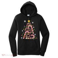 Candy Cane For Family Christmas Tree Lights Women's Hoodie thumb 0