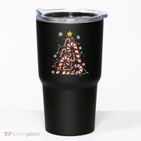 Candy Cane For Family Christmas Tree Lights Tumbler thumb 0