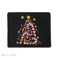 Candy Cane For Family Christmas Tree Lights Mousepad thumb 0