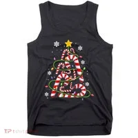 Candy Cane For Family Christmas Tree Lights Tank Top thumb 0