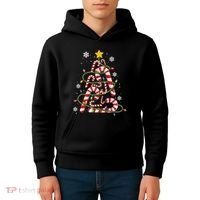 Candy Cane For Family Christmas Tree Lights Kids Hoodie thumb 4