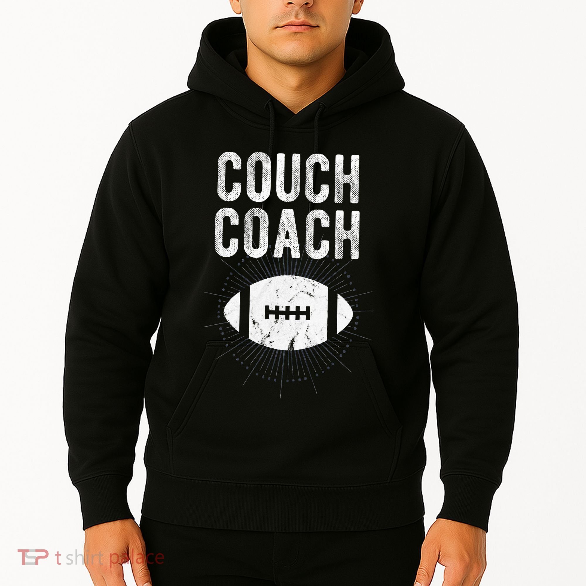 Couch Coach Football Hoodie