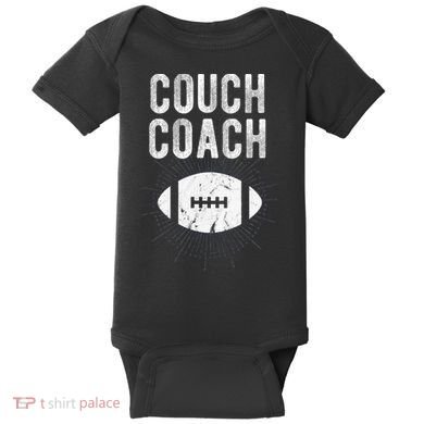 Couch Coach Football Baby Bodysuit