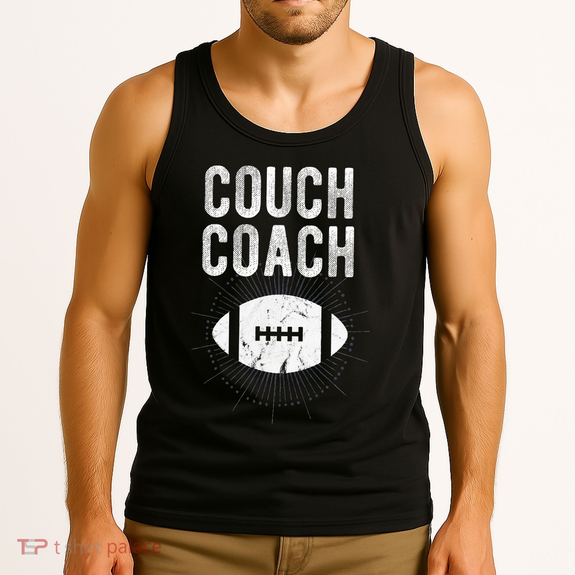 Couch Coach Football Tank Top