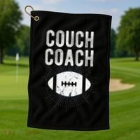 Couch Coach Football Golf Towel thumb 1