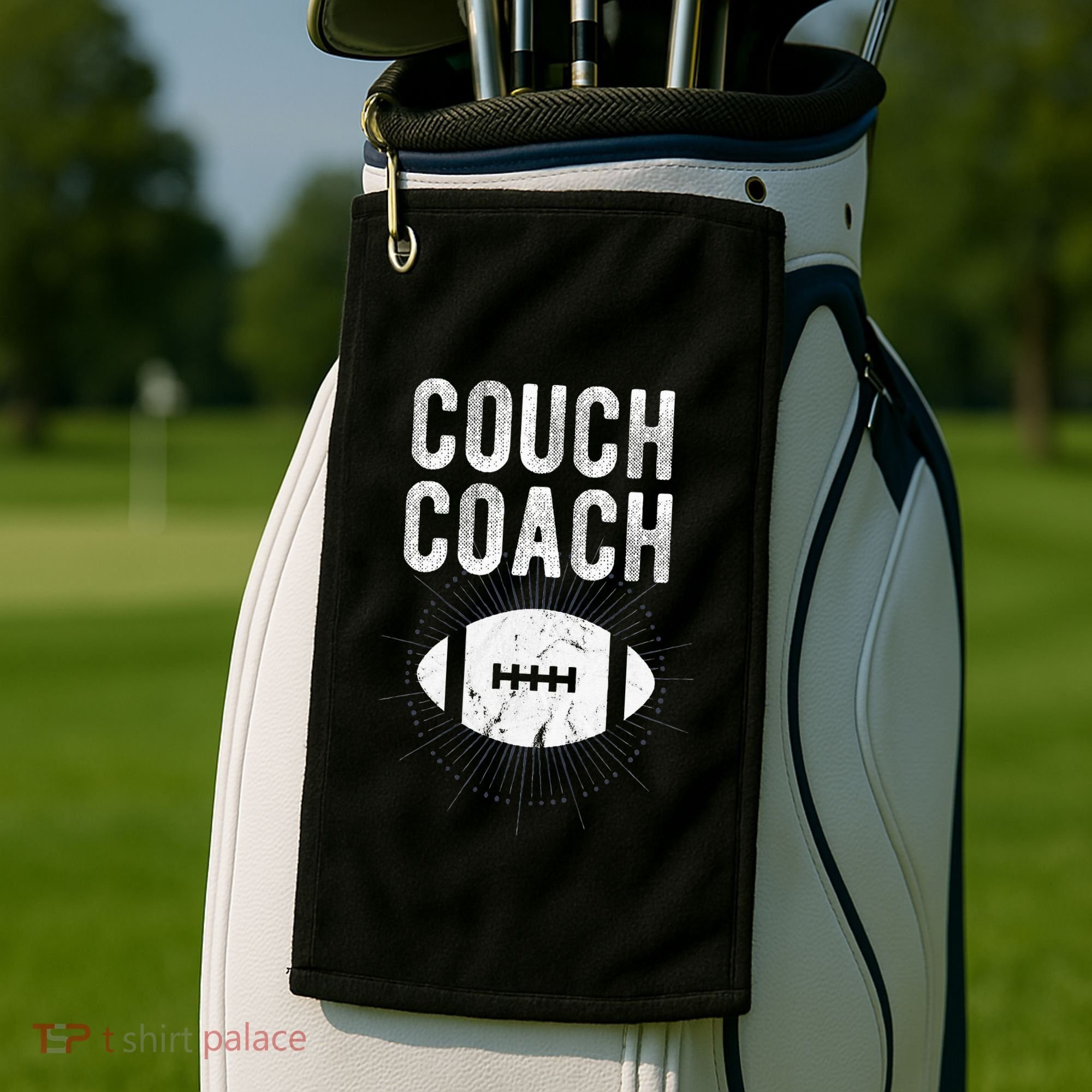 Couch Coach Football Golf Towel