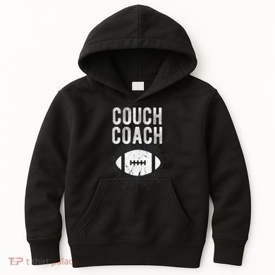 Couch Coach Football Kids Hoodie