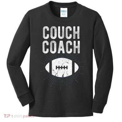 Couch Coach Football Kids Long Sleeve Shirt