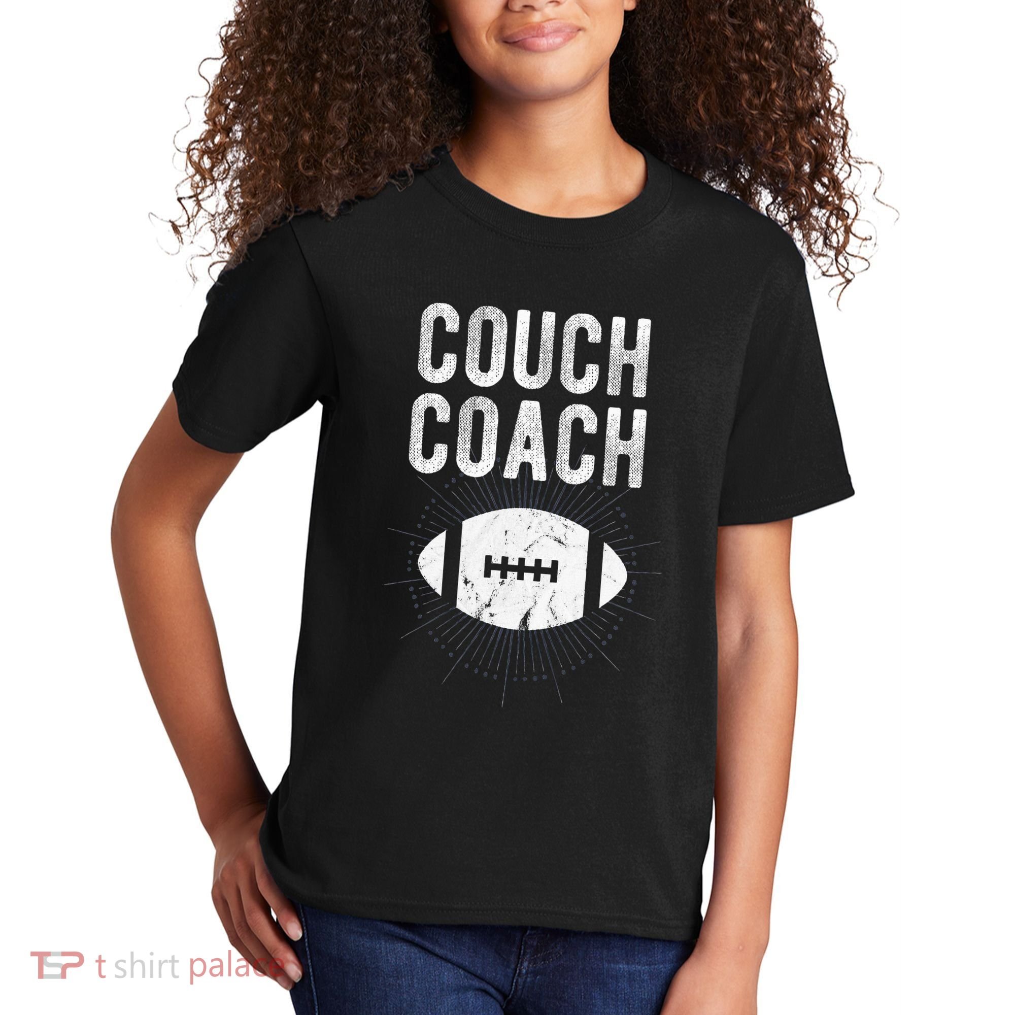 Couch Coach Football Kids T-Shirt