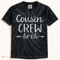 Cousin Crew For Life Kids Tie-Dye T-Shirt thumb 0