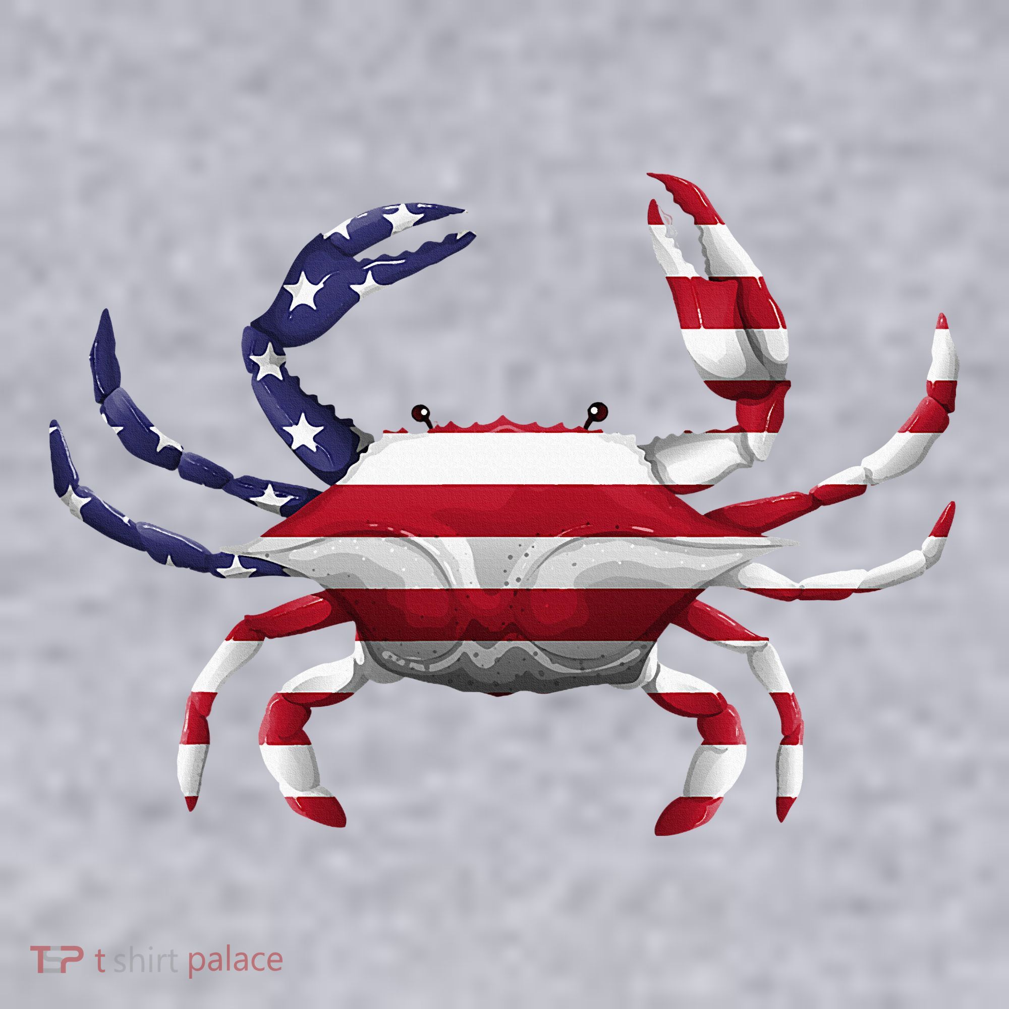 Cool Crab Flag Patriotic Crabbing Women's Sweatshirt