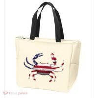 Cool Crab Flag Patriotic Crabbing Tote Bag thumb 3