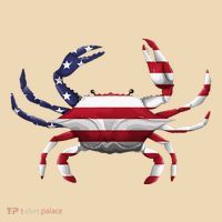 Cool Crab Flag Patriotic Crabbing Tote Bag thumb 4