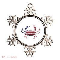 Cool Crab Flag Patriotic Crabbing Ornament thumb 0