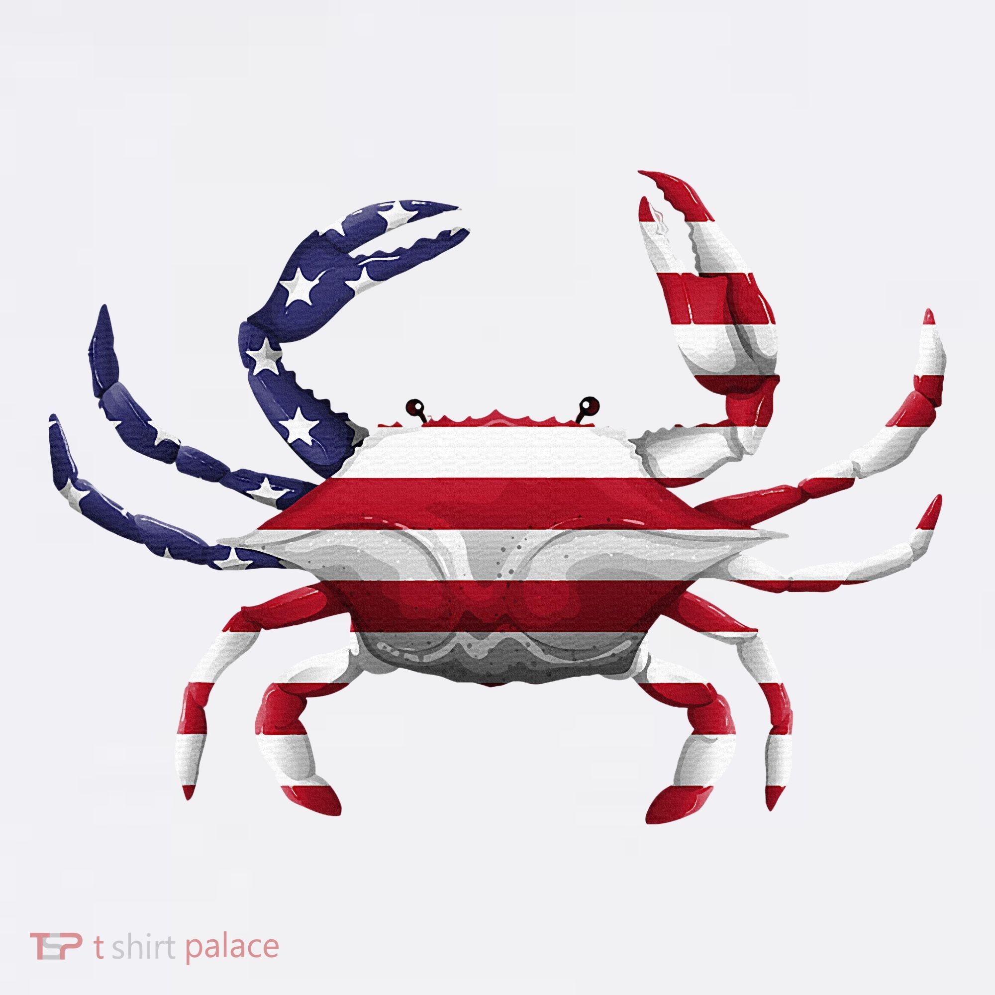 Cool Crab Flag Patriotic Crabbing Women's Tank Top
