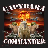 Capybara Commander Funny Capybara Warrior Women's Sweatshirt thumb 2