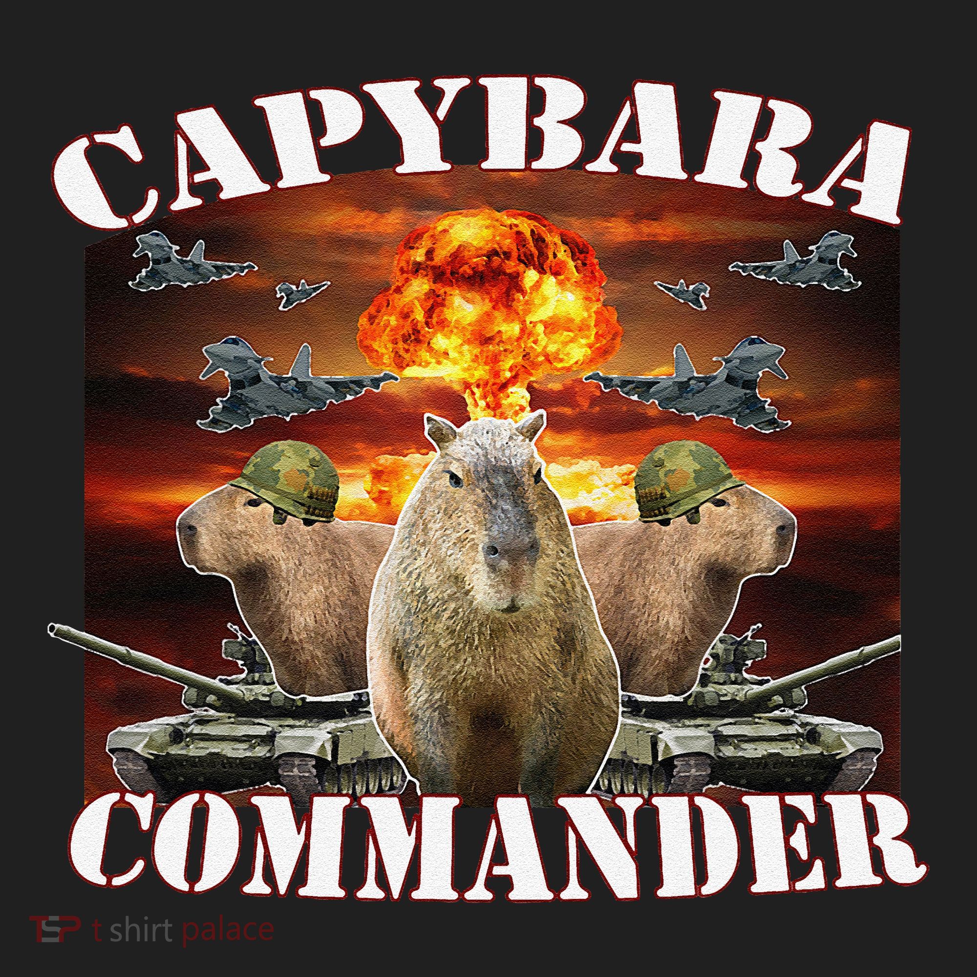 Capybara Commander Funny Capybara Warrior Women's Sweatshirt
