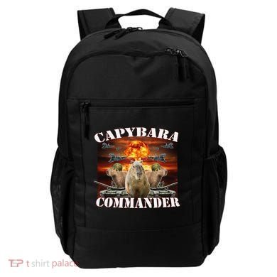Capybara Commander Funny Capybara Warrior Backpack