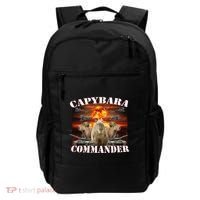 Capybara Commander Funny Capybara Warrior Backpack thumb 0