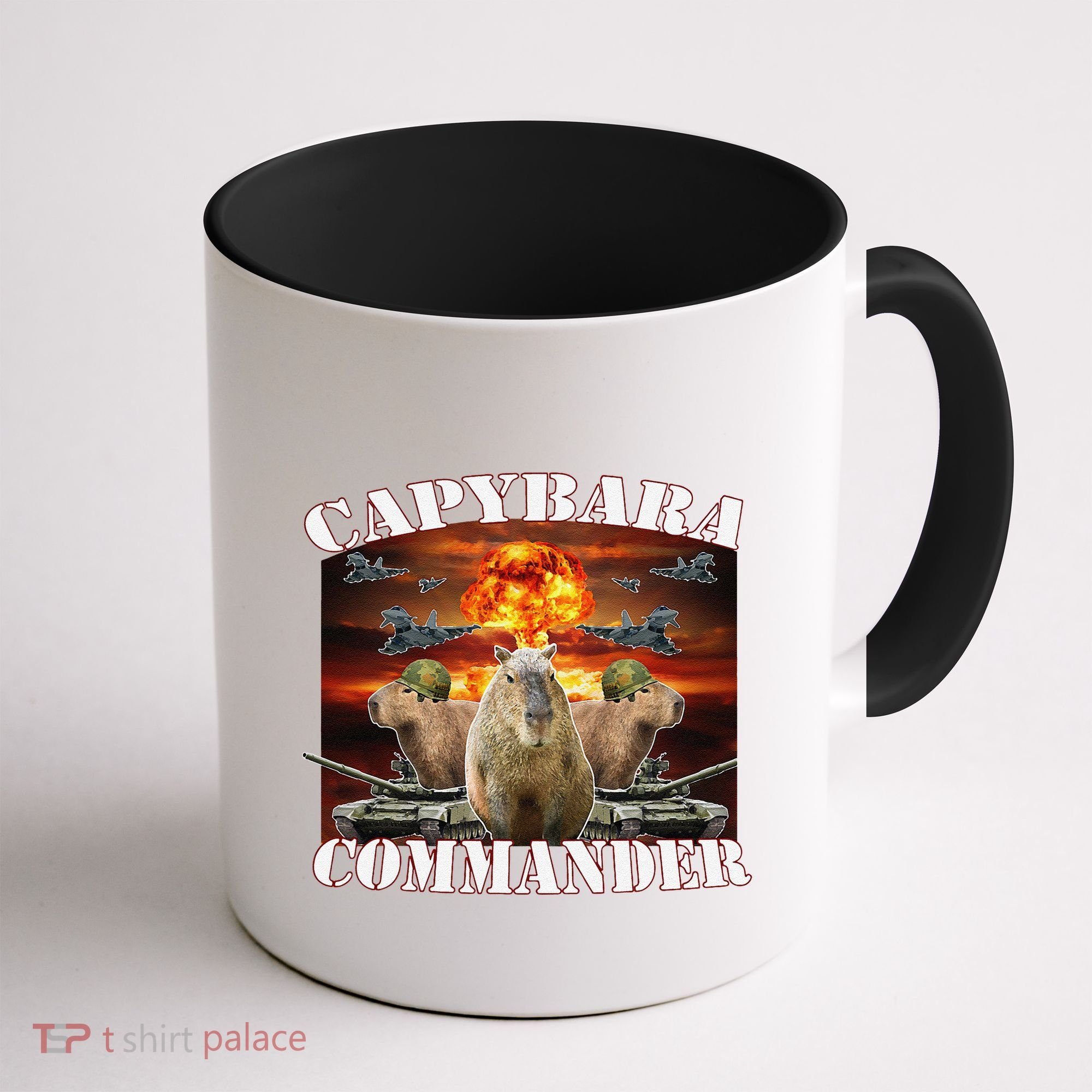Capybara Commander Funny Capybara Warrior Coffee Mug