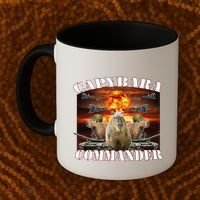 Capybara Commander Funny Capybara Warrior Coffee Mug thumb 2