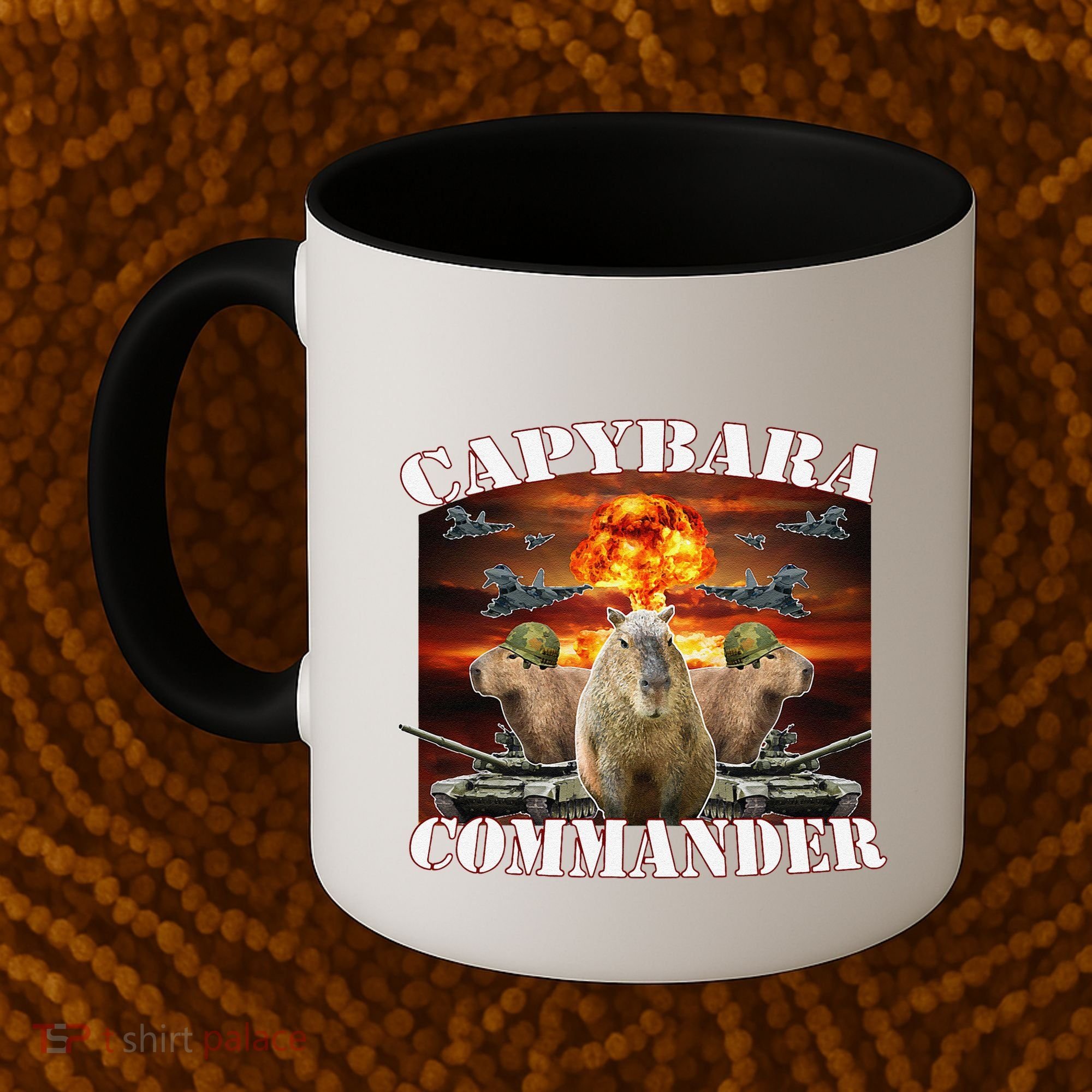 Capybara Commander Funny Capybara Warrior Coffee Mug